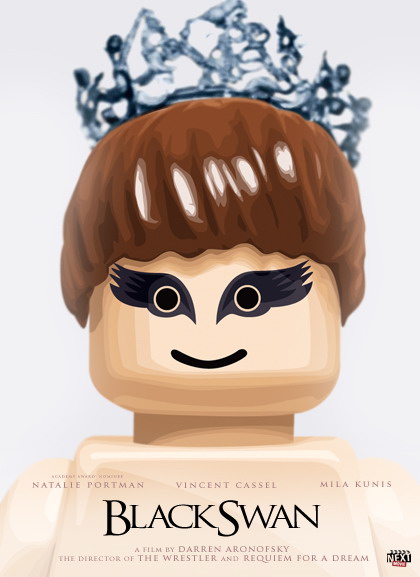 swan "Black Swan" em versão Lego
