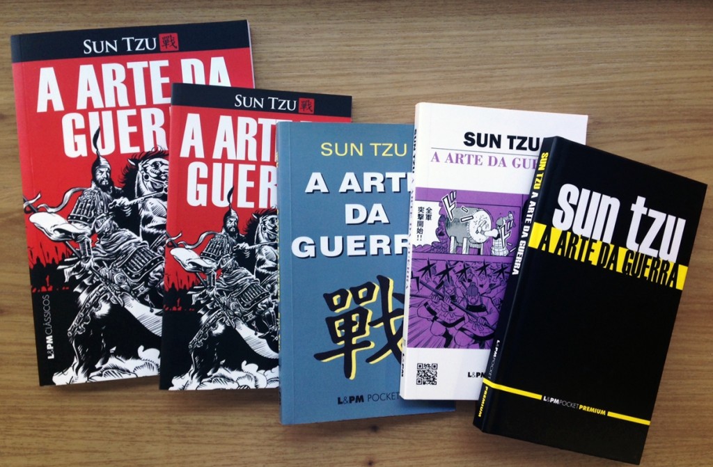 A L&PM publica "A arte da guerra" em várias versões: ilustrado, grande, pequeno, em mangá e capa dura