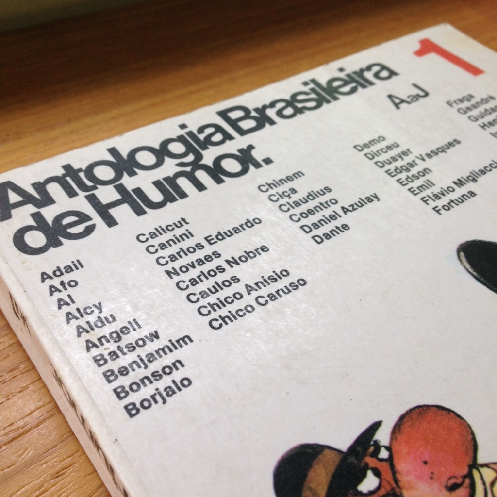 A capa da Antologia Brasileira de Humor- Vol. I, publicada pela L&PM em 1976